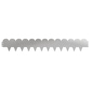 vidaXL Fűszegélyezés 50 pcs 103 x 15 cm Acél Ezüst
