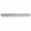vidaXL Fűszegélyezés 50 pcs 103 x 15 cm Acél Ezüst
