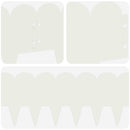 vidaXL Fűszegélyezés 30 pcs 103 x 20 cm Acél Fehér