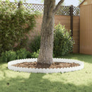 vidaXL Fűszegélyezés 30 pcs 103 x 20 cm Acél Fehér