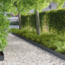 vidaXL Fűszegélyezés 10 pcs 103 x 20 cm Acél Antracitszürke