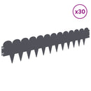 vidaXL Fűszegélyezés 30 pcs 103 x 20 cm Acél Antracitszürke