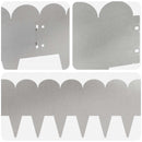 vidaXL Fűszegélyezés 10 pcs 103 x 20 cm Acél Ezüst