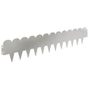 vidaXL Fűszegélyezés 30 pcs 103 x 20 cm Acél Ezüst