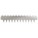 vidaXL Fűszegélyezés 30 pcs 103 x 20 cm Acél Ezüst