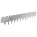 vidaXL Fűszegélyezés 20 pcs 103 x 20 cm Acél Ezüst