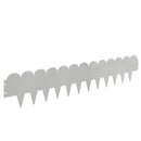 vidaXL Fűszegélyezés 20 pcs 103 x 20 cm Acél Ezüst