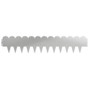 vidaXL Fűszegélyezés 20 pcs 103 x 20 cm Acél Ezüst