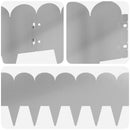 vidaXL Fűszegélyezés 30 pcs 103 x 20 cm Acél Ezüst
