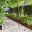 vidaXL Fűszegélyezés 10 pcs 103 x 20 cm Acél Rozsdás