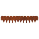 vidaXL Fűszegélyezés 20 pcs 103 x 20 cm Acél Rozsdás