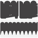 vidaXL Fűszegélyezés 10 pcs 103 x 25 cm Acél Fekete