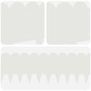 vidaXL Fűszegélyezés 10 pcs 103 x 25 cm Acél Fehér