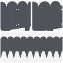 vidaXL Fűszegélyezés 30 pcs 103 x 25 cm Acél Antracitszürke