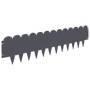 vidaXL Fűszegélyezés 30 pcs 103 x 25 cm Acél Antracitszürke