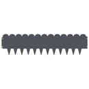 vidaXL Fűszegélyezés 30 pcs 103 x 25 cm Acél Antracitszürke