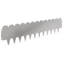 vidaXL Fűszegélyezés 10 pcs 103 x 25 cm Acél Ezüst