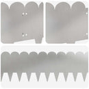 vidaXL Fűszegélyezés 30 pcs 103 x 25 cm Acél Ezüst