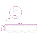 vidaXL Fűszegélyezés 10 pcs 103 x 25 cm Acél Ezüst