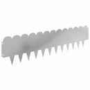 vidaXL Fűszegélyezés 30 pcs 103 x 25 cm Acél Ezüst