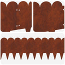 vidaXL Fűszegélyezés 10 pcs 103 x 25 cm Acél Rozsdás
