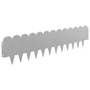 vidaXL Fűszegélyezés 10 pcs 103 x 25 cm Acél Rozsdás