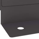vidaXL Fűszegélyezés 30 pcs 102 x 4 x 4 cm Acél Fekete