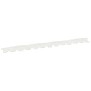 vidaXL Fűszegélyezés 20 pcs 102 x 4 x 4 cm Acél Fehér
