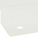 vidaXL Fűszegélyezés 30 pcs 102 x 4 x 4 cm Acél Fehér