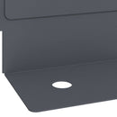 vidaXL Fűszegélyezés 10 pcs 102 x 4 x 4 cm Acél Antracitszürke