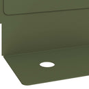 vidaXL Fűszegélyezés 30 db 102 x 4 x 4 cm Acél Olajzöld