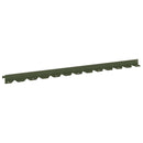 vidaXL Fűszegélyezés 30 db 102 x 4 x 4 cm Acél Olajzöld