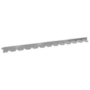 vidaXL Fűszegélyezés 10 pcs 102 x 4 x 4 cm Acél Ezüst