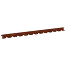 vidaXL Fűszegélyezés 10 pcs 102 x 4 x 4 cm Acél Rozsdás