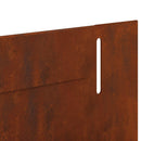 vidaXL Fűszegélyezés 30 pcs 102 x 4 x 4 cm Acél Rozsdás