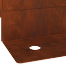 vidaXL Fűszegélyezés 50 pcs 102 x 4 x 4 cm Acél Rozsdás
