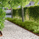 vidaXL Fűszegélyezés 50 pcs 102 x 4 x 4 cm Acél Rozsdás