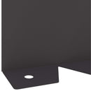 vidaXL Fűszegélyezés 20 db 102 x 10 x 4 cm Acél Fekete