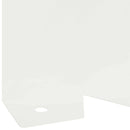 vidaXL Fűszegélyezés 20 pcs 102 x 10 x 4 cm Acél Fehér