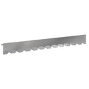 vidaXL Fűszegélyezés 30 pcs 102 x 10 x 4 cm Acél Ezüst