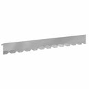 vidaXL Fűszegélyezés 30 pcs 102 x 10 x 4 cm Acél Ezüst