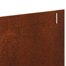 vidaXL Fűszegélyezés 10 pcs 102 x 10 x 4 cm Acél Rozsdás