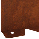 vidaXL Fűszegélyezés 10 pcs 102 x 10 x 4 cm Acél Rozsdás