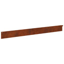vidaXL Fűszegélyezés 10 pcs 102 x 10 x 4 cm Acél Rozsdás