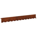 vidaXL Fűszegélyezés 30 pcs 102 x 10 x 4 cm Acél Rozsdás