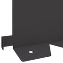 vidaXL Fűszegélyezés 10 pcs 102 x 15 x 4 cm Acél Fekete