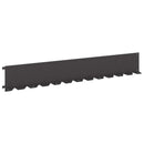 vidaXL Fűszegélyezés 10 pcs 102 x 15 x 4 cm Acél Fekete