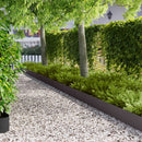 vidaXL Fűszegélyezés 30 pcs 102 x 15 x 4 cm Acél Fekete
