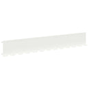 vidaXL Fűszegélyezés 30 pcs 102 x 15 x 4 cm Acél Fehér