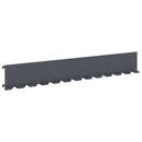 vidaXL Fűszegélyezés 10 pcs 102 x 15 x 4 cm Acél Antracitszürke